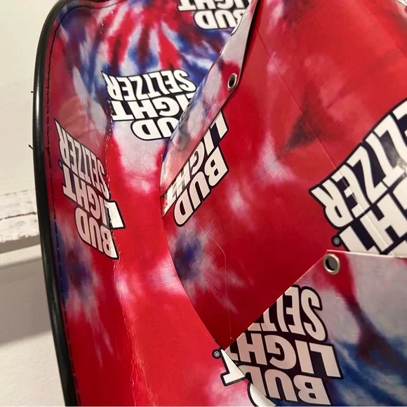 Fun Bud Light Seltzer Cowboy Hat Recycled Beer Box Cardboard One Size Fits Most - Picture 7 of 8